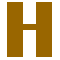 Hattingdon H Logo in her signature brown.